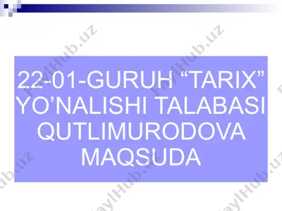 o’zbekxalqining shakllanish jarayoni — PPTX