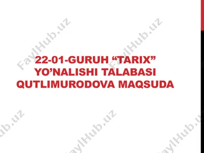 qadriyatlar tushunchasi — PPTX