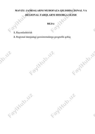 rayonlashtirish — DOCX