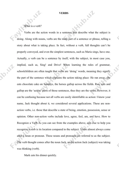 verbs — DOCX