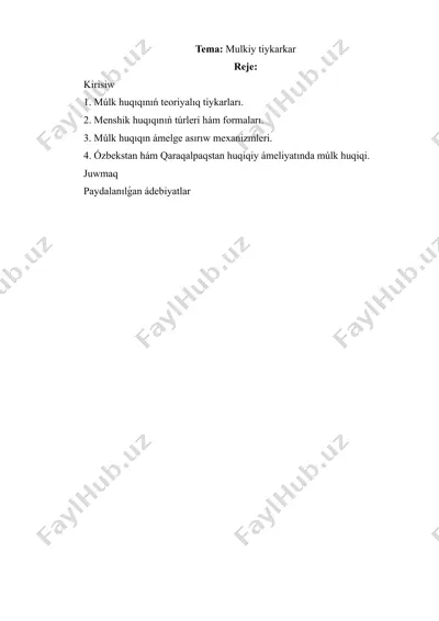 múlk huqíqı — DOCX