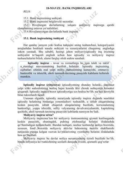 bank inqirozlari — DOC