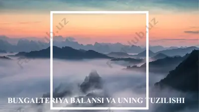 buxgalteriya balansi va uning tuzilishi — PPTX