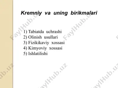 kremniy — PPTX