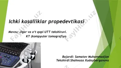 ichki kasalliklar propedevtikasi — PPTX