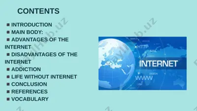 the internet — PPTX
