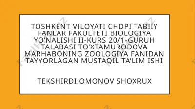 kemiruvchilar — PPTX