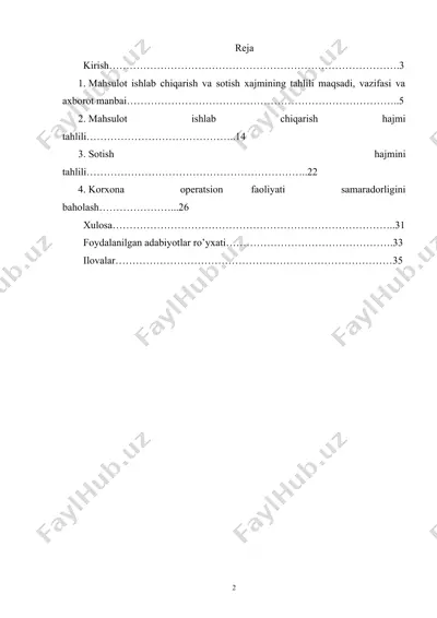 xalqaro savdo va ishlab chiqarish integratsiyalashuvi — DOCX
