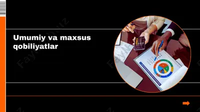 umumiy va maxsus qobiliyatlar — PPTX