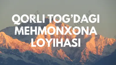 qorli tog’dagi mehmonxona loyihasi — PPTX