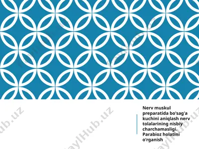nerv-muskul preparati haqida — PPTX