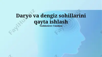 qirg'oq bo'yidagi o'simliklar va hayvonot dunyosi — PPTX