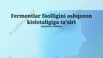 oshqozon yarasi — PPTX