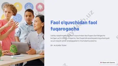 faol o'quvchidan faol fuqarogacha — PDF