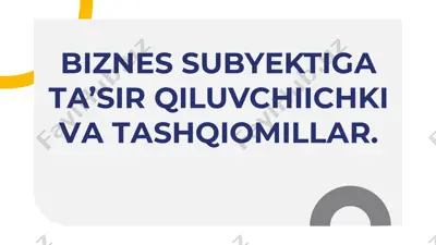 biznes subyektiga ta'sir qiluvchi ichki va tashqiyomillar — PDF
