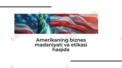 amerikaning biznes madaniyati va etikasi — PDF