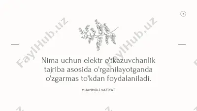elektr o‘tkazuvchanlik — PDF
