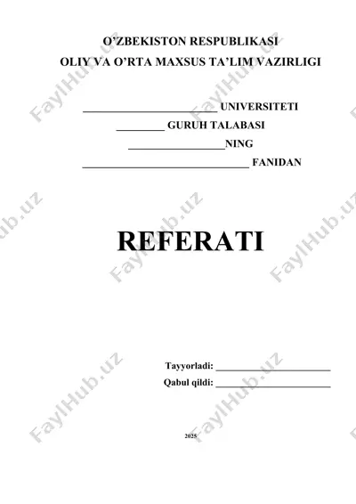 yuz tasiriga asoslangan autentifikatsiya usuli — DOCX
