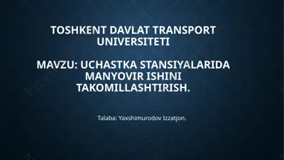 manyovirish initakomillashtirish — PPTX