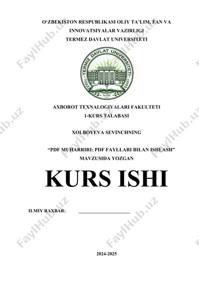 pdf muharriri: pdf fayllari bilan ishlash — DOCX