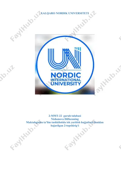 bolalar lug'ati ustida ishlash mavzusida — DOCX