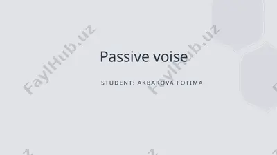 passive voice — PPTX
