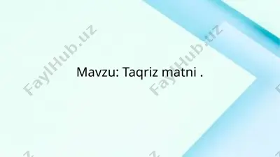 taqrizmat — PPTX