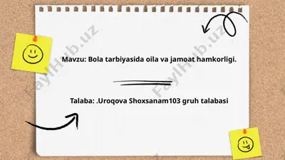 ilk va maktabgacha bolalar pedagogika fanining umumiy asoslari ilk va maktabgacha yoshdagi bolalar pedagogikasi fanining predmetlari va vazifalari — PPTX
