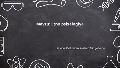 etno psixalogiya — PPTX