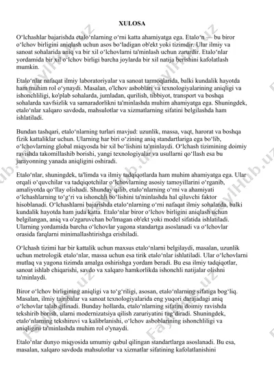 etalo‘nlar haqida umumiy ma’lumot — DOCX