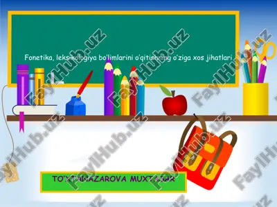 to’xtanazarova muxtasar — PPT