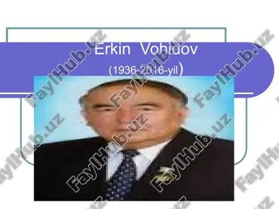 erkin vohidovning hayoti — PPT