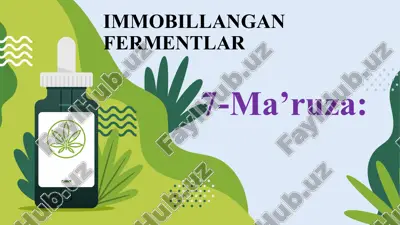 immobillangan fermentlar — PPT