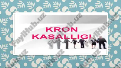 kronkasalligi (crohn's disease) — PPTX