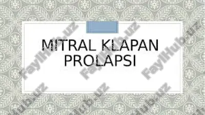 mitral klapan prolapsi — PPTX