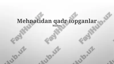 qiyinchiliklarni yengib o'tish — PPTX