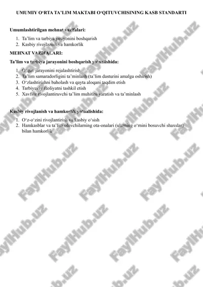 kasb standarti — PDF