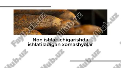 non ishlab chiqarishda ishlatiladigan xomashyolar — PDF