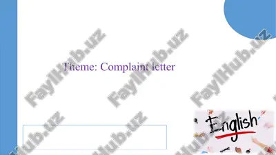 complaint letter — PPTX
