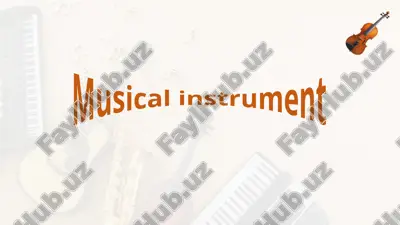 musical instrument — PPTX
