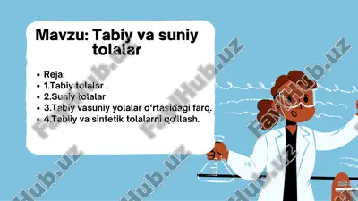 tabiiy va suniy tolalar — PDF