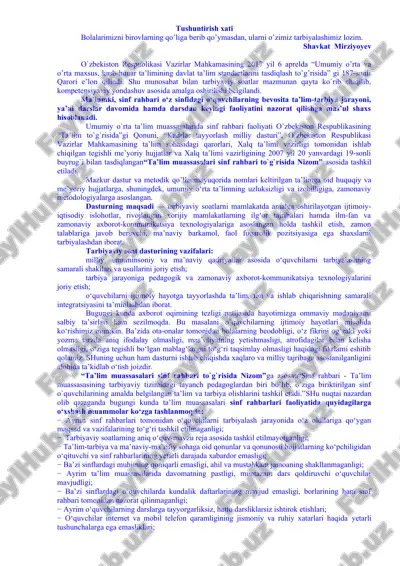 umumiy o’rta ta’lim standartlari — DOCX