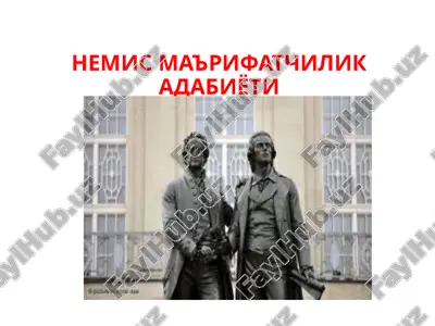 xviii asr nemis adabiyotining buyuk davri — PPTX