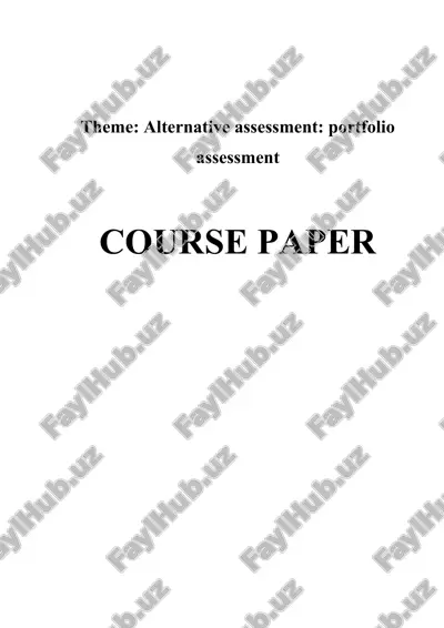 course paper — DOCX