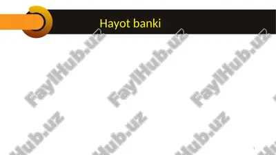 hayot banki — PPT