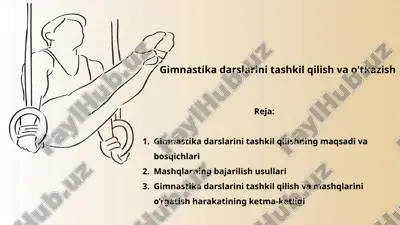 gimnastika darslarini tashkil qilish va o'tkazish — PPTX