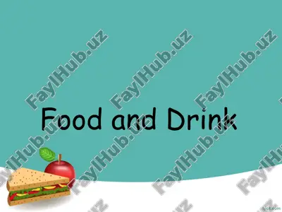 food and drink — PPT
