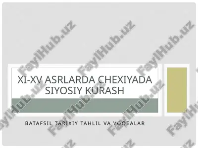 batafsil tarixiy tahlil va voqealar — PPTX