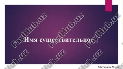 imya sushestvitelnoe — PPTX