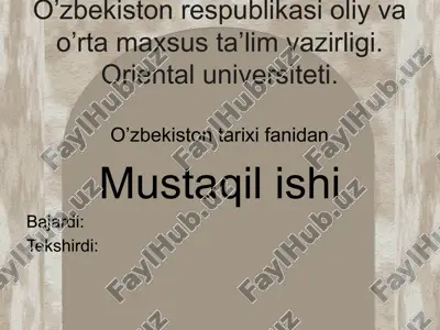 abu ali ibn sino hayoti va ijodi — PPTX